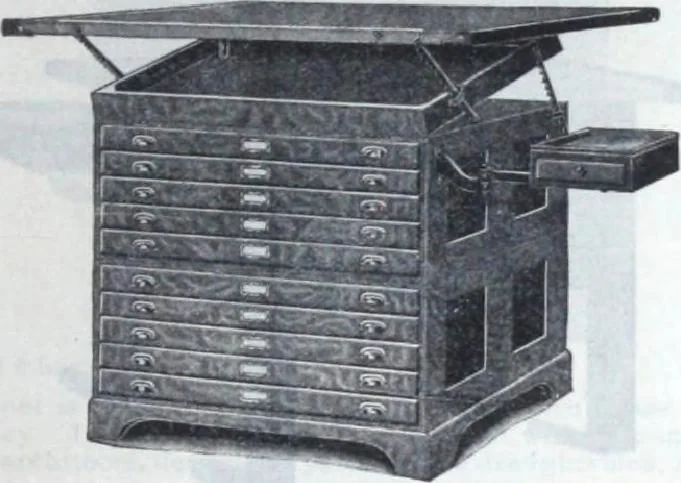 An illustration from Descriptive catalogue 1914 : Frost & Adams Co. importers and dealers in artists' materials, architects', engineers' draughtsmen's supplies, mathematical instruments and pyrography requisites., 1914, leaf 542
