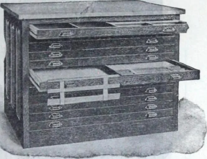 An illustration from Descriptive catalogue 1914 : Frost & Adams Co. importers and dealers in artists' materials, architects', engineers' draughtsmen's supplies, mathematical instruments and pyrography requisites., 1914, leaf 546