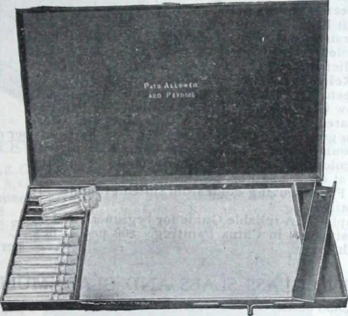 An illustration from Descriptive catalogue 1914 : Frost & Adams Co. importers and dealers in artists' materials, architects', engineers' draughtsmen's supplies, mathematical instruments and pyrography requisites., 1914, leaf 98