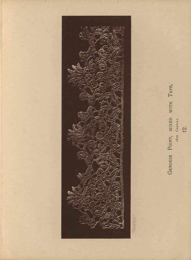 An illustration from Designs for lace making, 1870, leaf 36