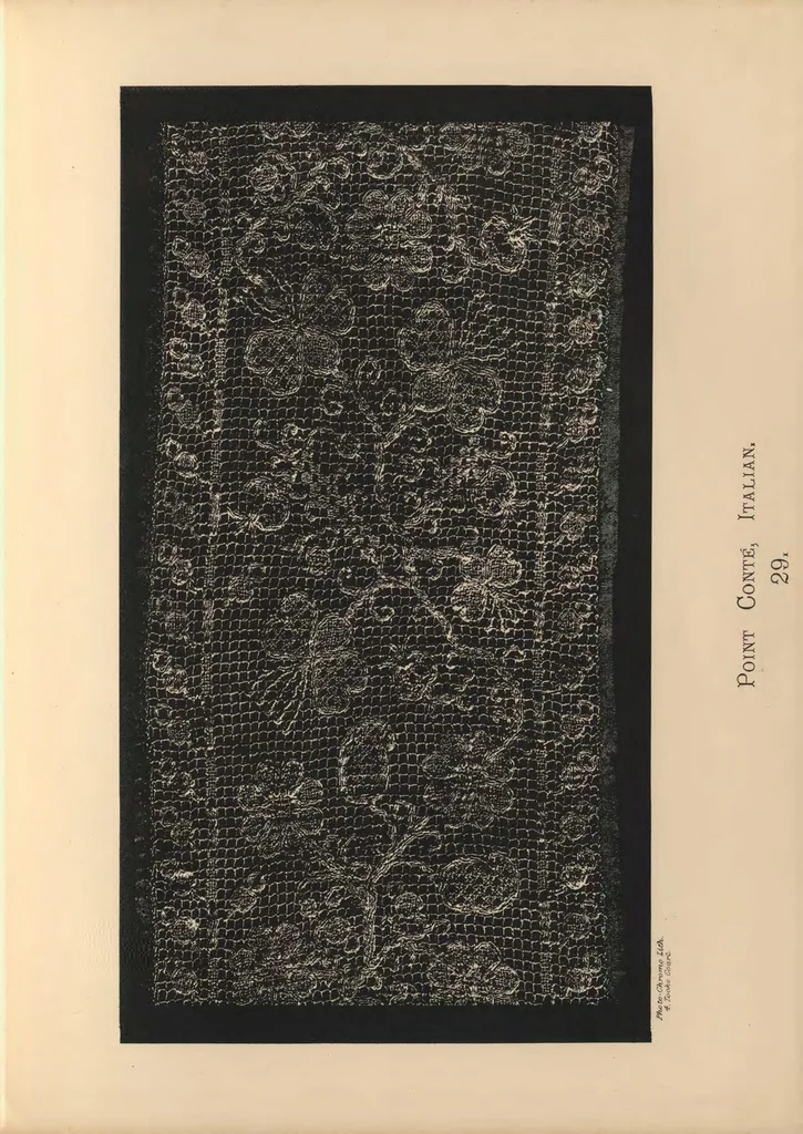 An illustration from Designs for lace making, 1870, leaf 68