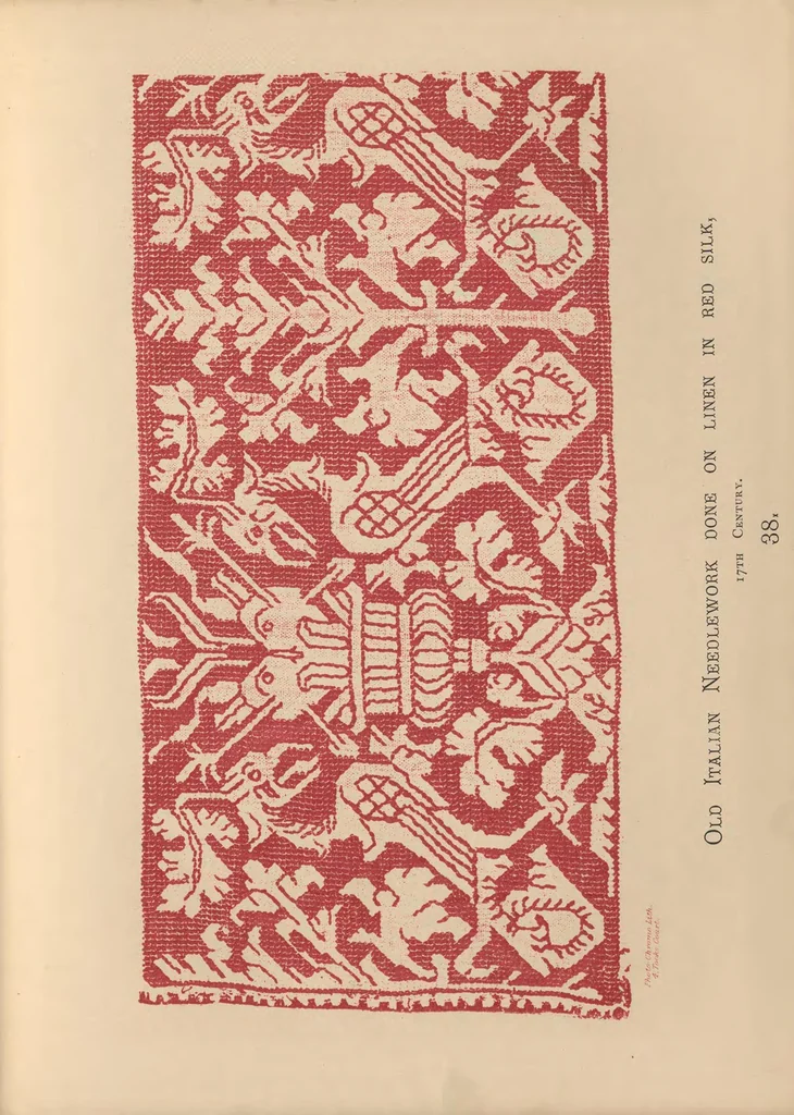 An illustration from Designs for lace making, 1870, leaf 86