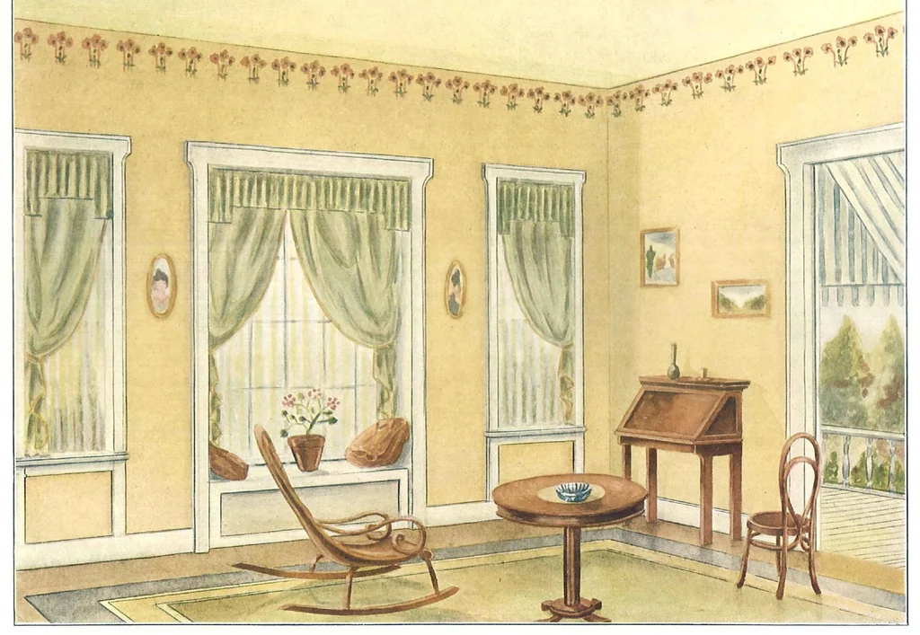An illustration from Devoe velour finish, leaf 16