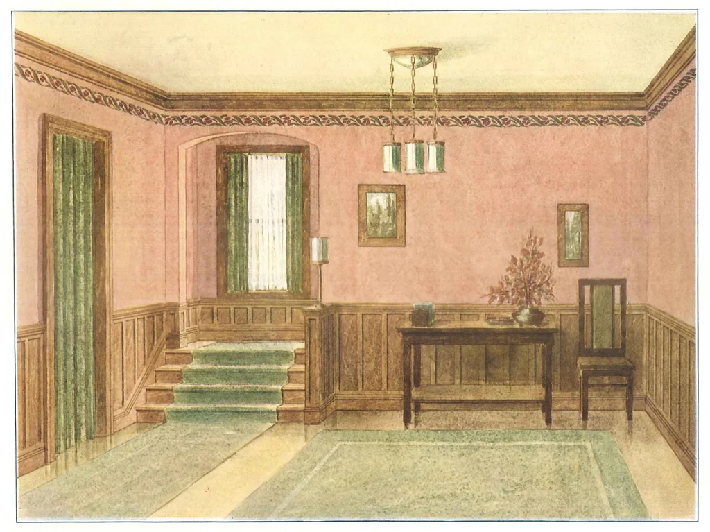 An illustration from Devoe velour finish, leaf 6