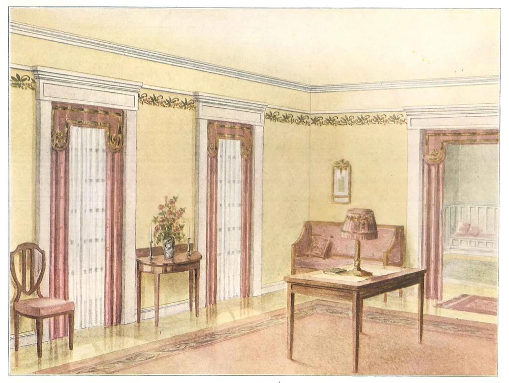 An illustration from Devoe velour finish, leaf 8