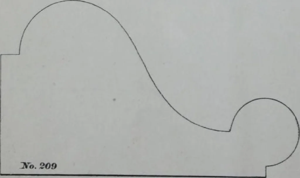 An illustration from Dominion Moulding Book, 1874, leaf 24