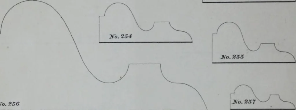An illustration from Dominion Moulding Book, 1874, leaf 28