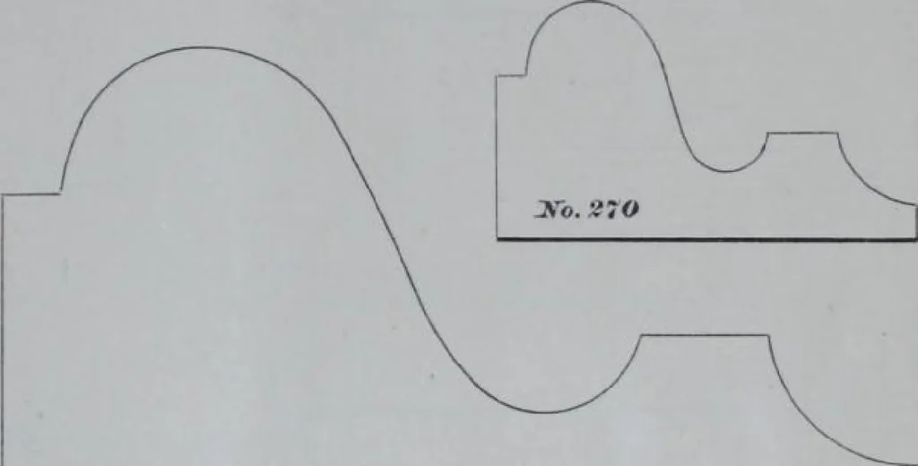 An illustration from Dominion Moulding Book, 1874, leaf 29
