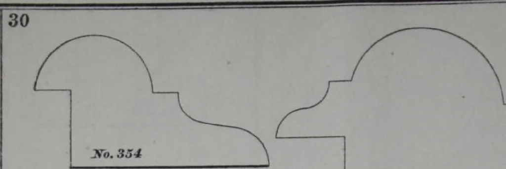An illustration from Dominion Moulding Book, 1874, leaf 36