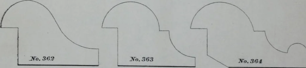 An illustration from Dominion Moulding Book, 1874, leaf 36
