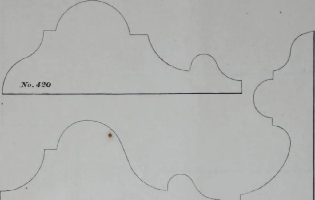 An illustration from Dominion Moulding Book, 1874, leaf 40