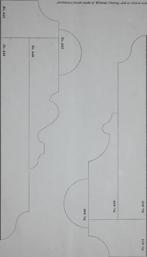 An illustration from Dominion Moulding Book, 1874, leaf 43