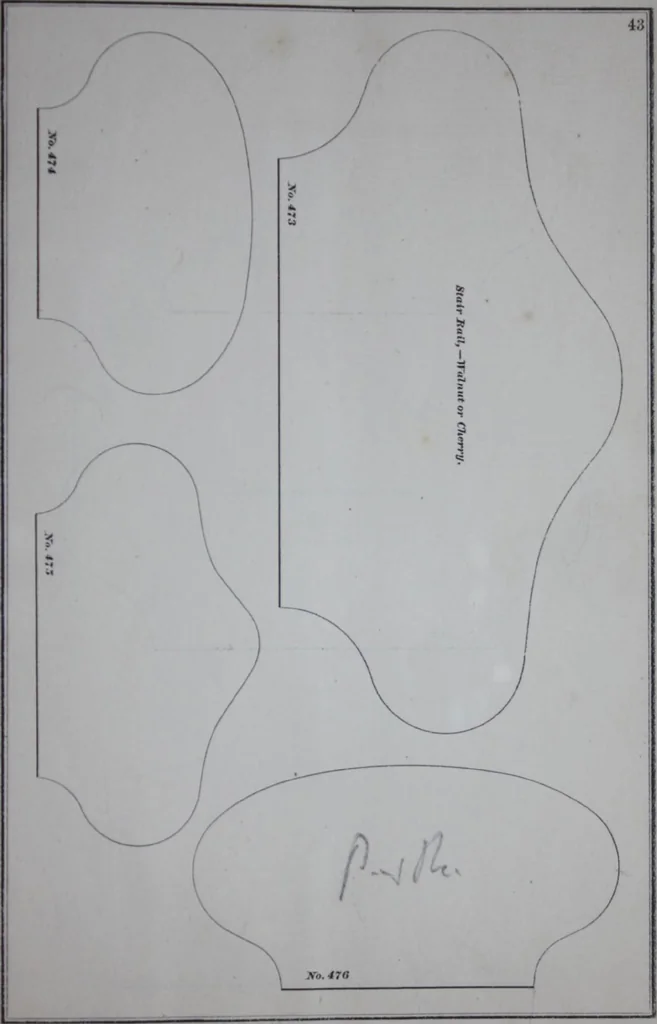 An illustration from Dominion Moulding Book, 1874, leaf 47