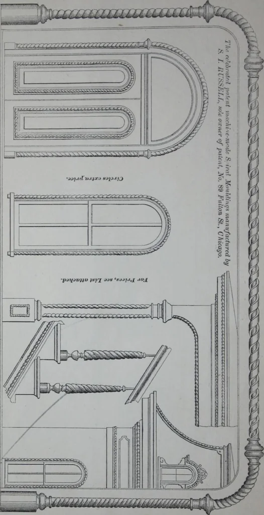 An illustration from Dominion Moulding Book, 1874, leaf 64