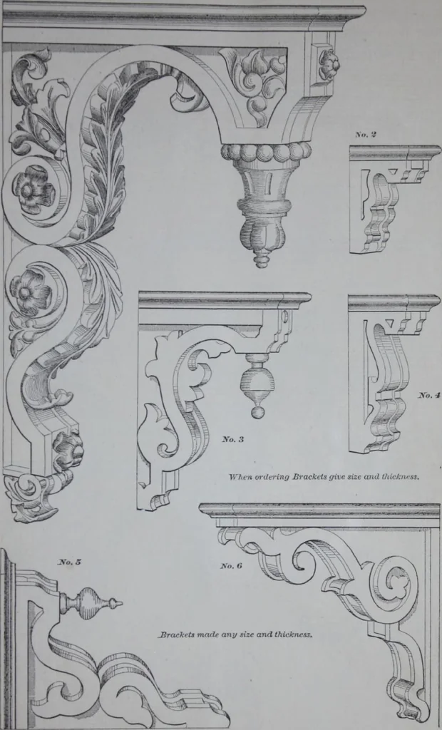 An illustration from Dominion Moulding Book, 1874, leaf 65