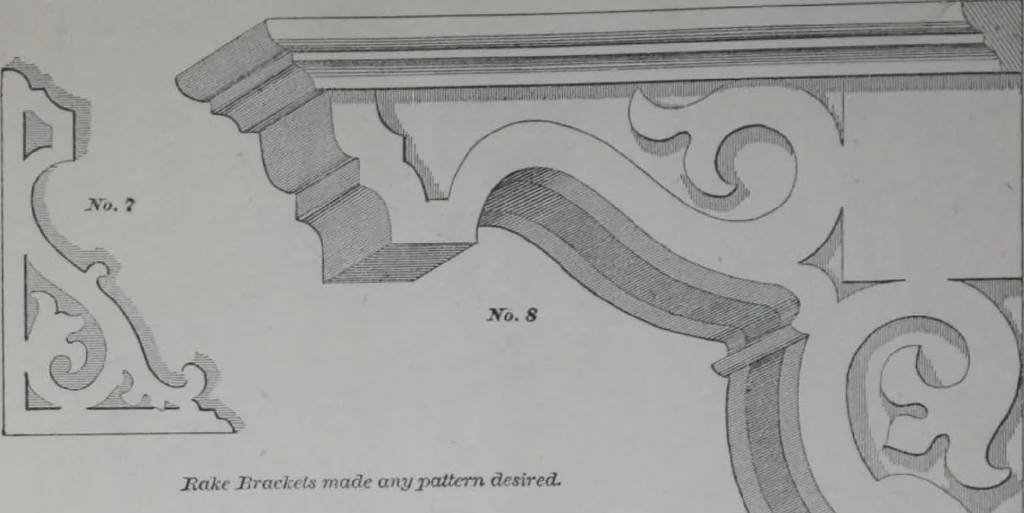 An illustration from Dominion Moulding Book, 1874, leaf 66