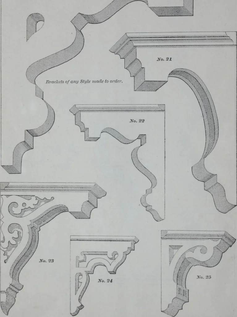 An illustration from Dominion Moulding Book, 1874, leaf 68