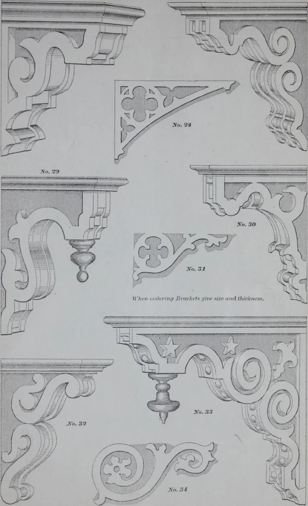 An illustration from Dominion Moulding Book, 1874, leaf 69