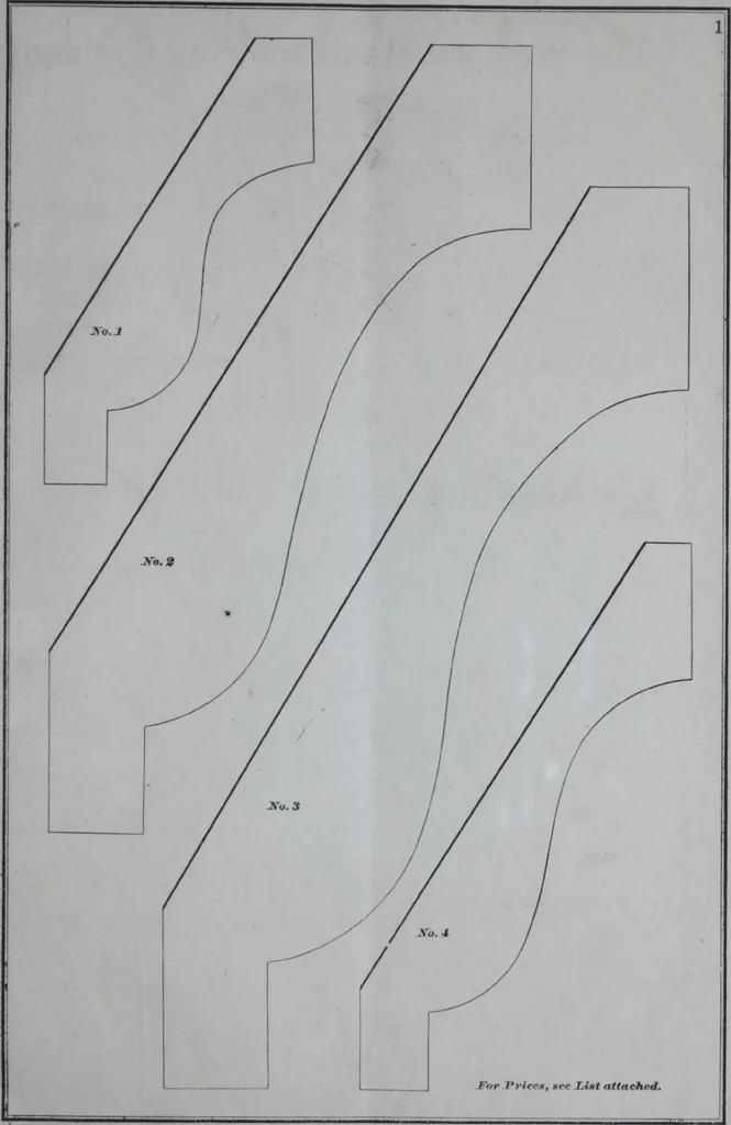 An illustration from Dominion Moulding Book, 1874, leaf 7