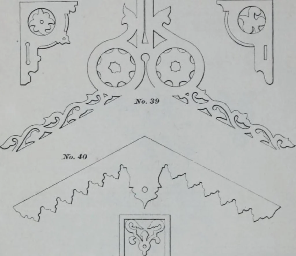 An illustration from Dominion Moulding Book, 1874, leaf 70