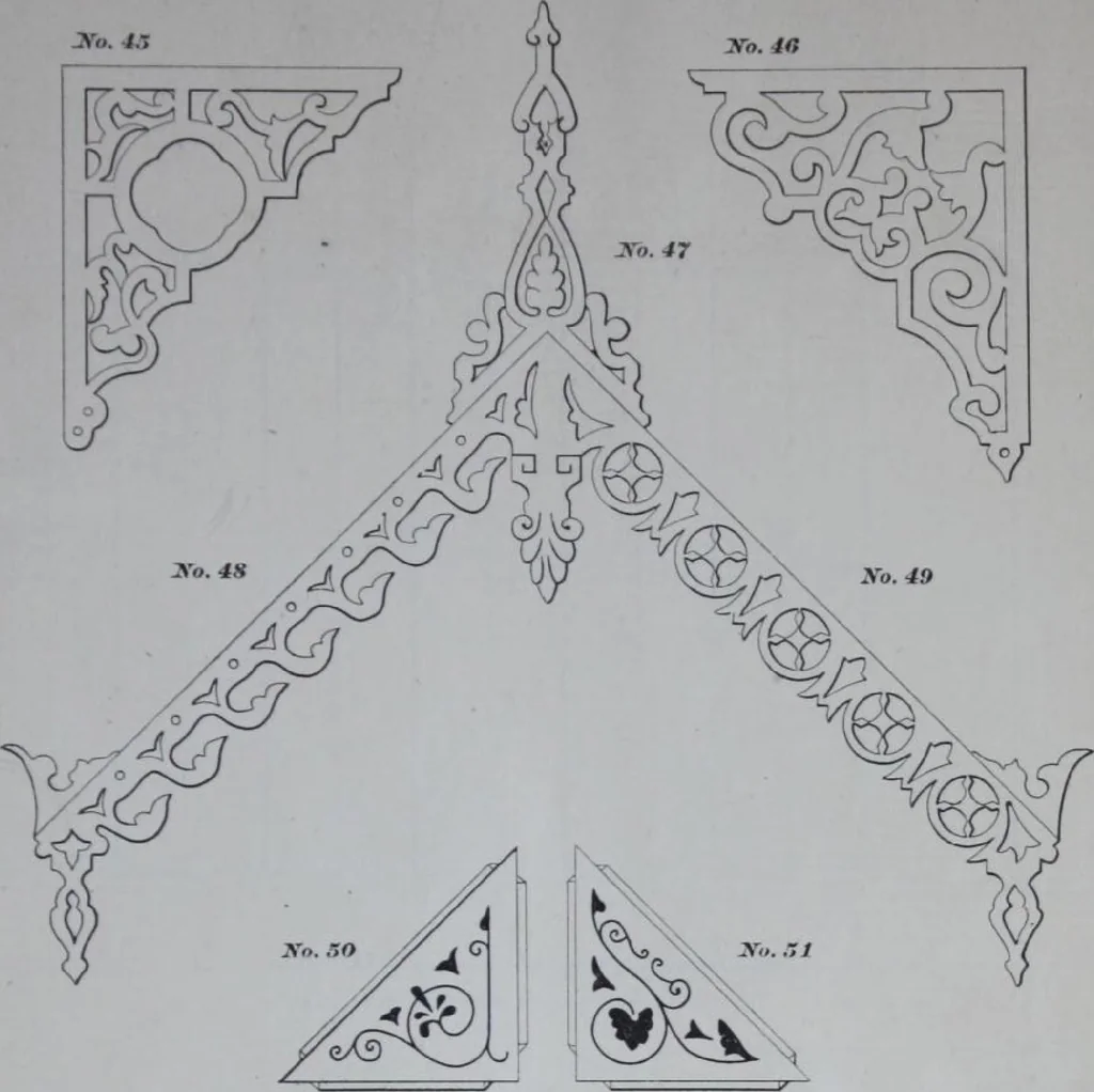 An illustration from Dominion Moulding Book, 1874, leaf 71