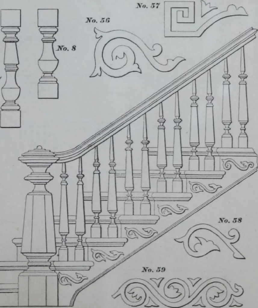 An illustration from Dominion Moulding Book, 1874, leaf 73