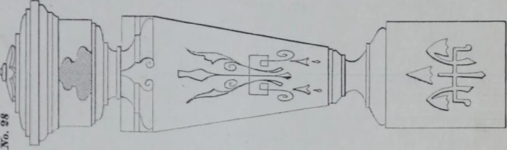 An illustration from Dominion Moulding Book, 1874, leaf 75
