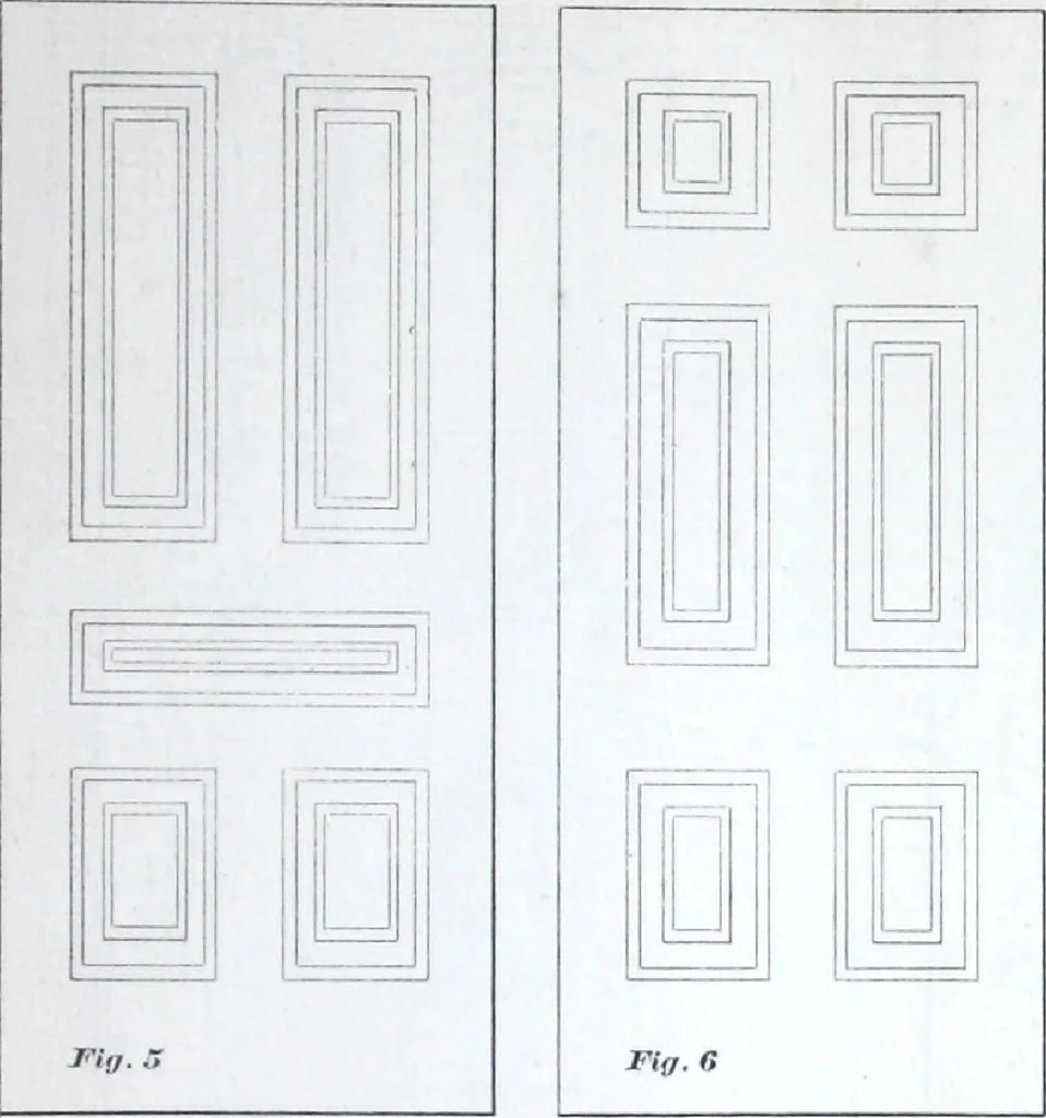An illustration from Dominion moulding book ... containing sections (full size) of moldings, architraves, pew and stair railings, brackets, pickets, lattice ..., 1874, leaf 76