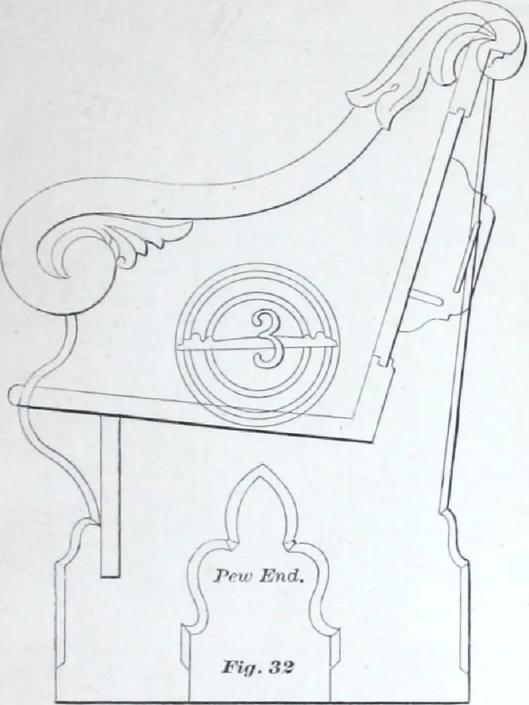 An illustration from Dominion moulding book ... containing sections (full size) of moldings, architraves, pew and stair railings, brackets, pickets, lattice ..., 1874, leaf 86