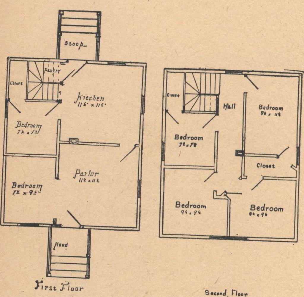 An illustration from The complete house builder with hints on building, 1890, leaf 105