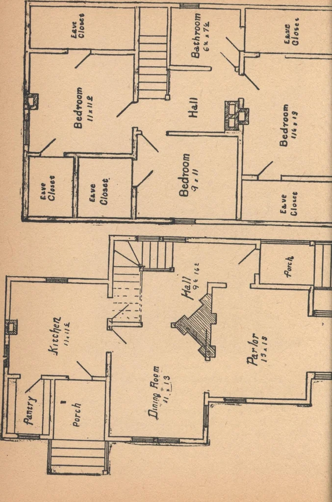 An illustration from The complete house builder with hints on building, 1890, leaf 113