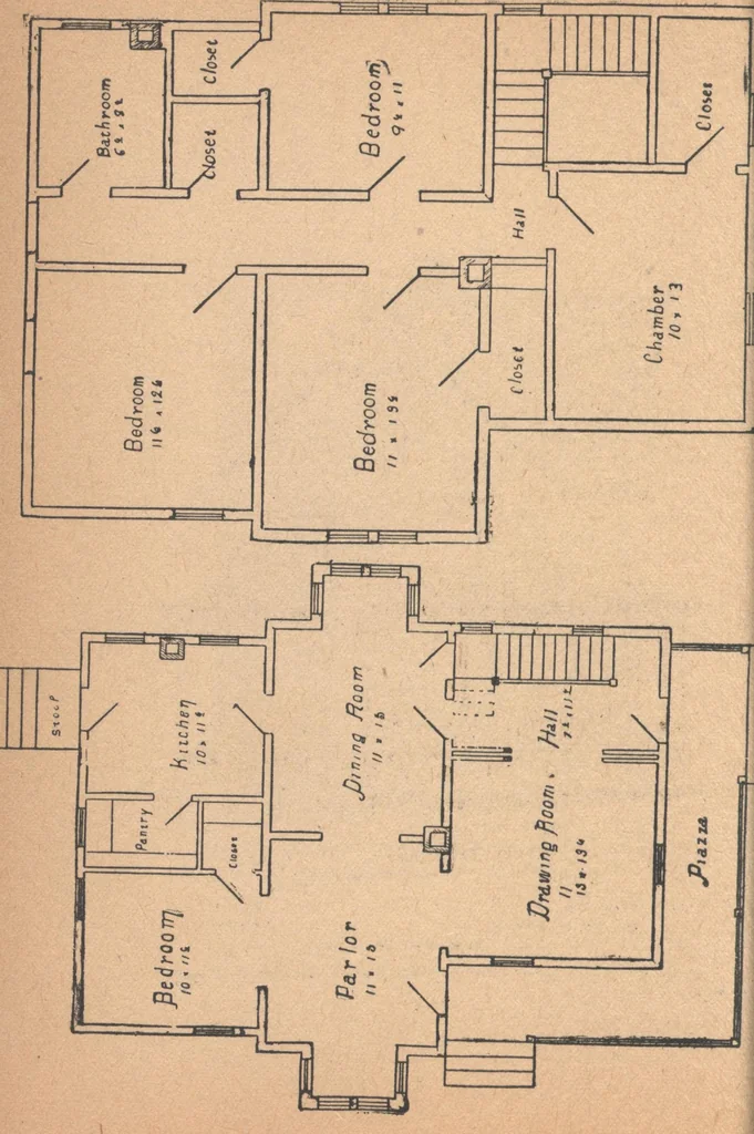 An illustration from The complete house builder with hints on building, 1890, leaf 127