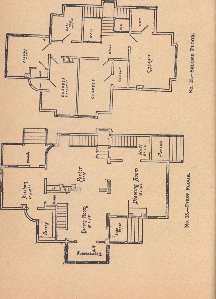 An illustration from The complete house builder with hints on building, 1890, leaf 129