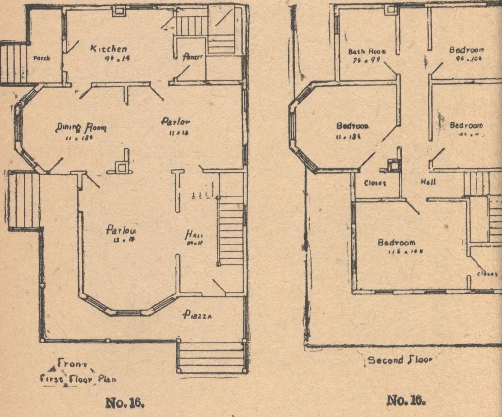 An illustration from The complete house builder with hints on building, 1890, leaf 131