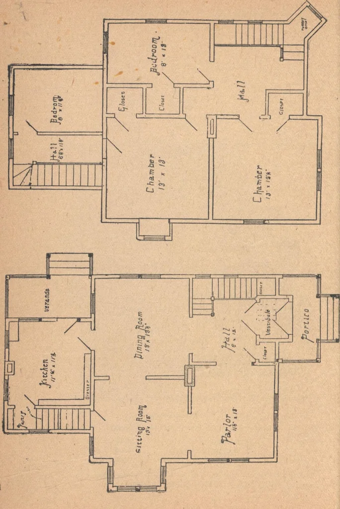 An illustration from The complete house builder with hints on building, 1890, leaf 133