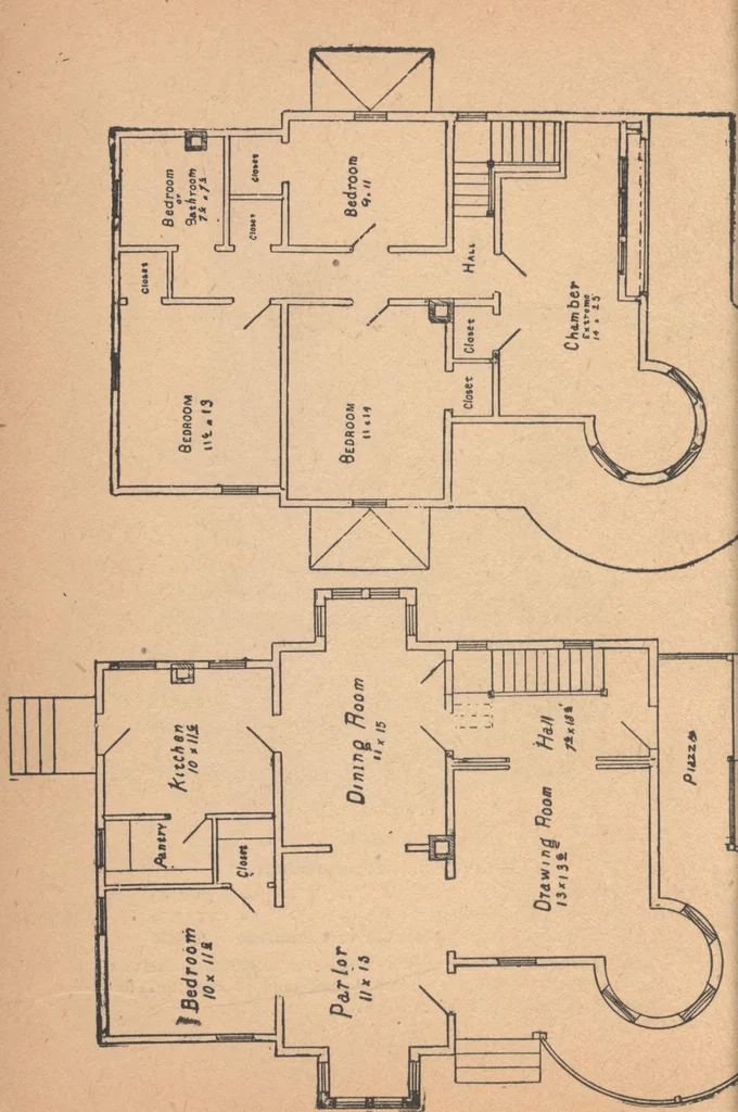 An illustration from The complete house builder with hints on building, 1890, leaf 139