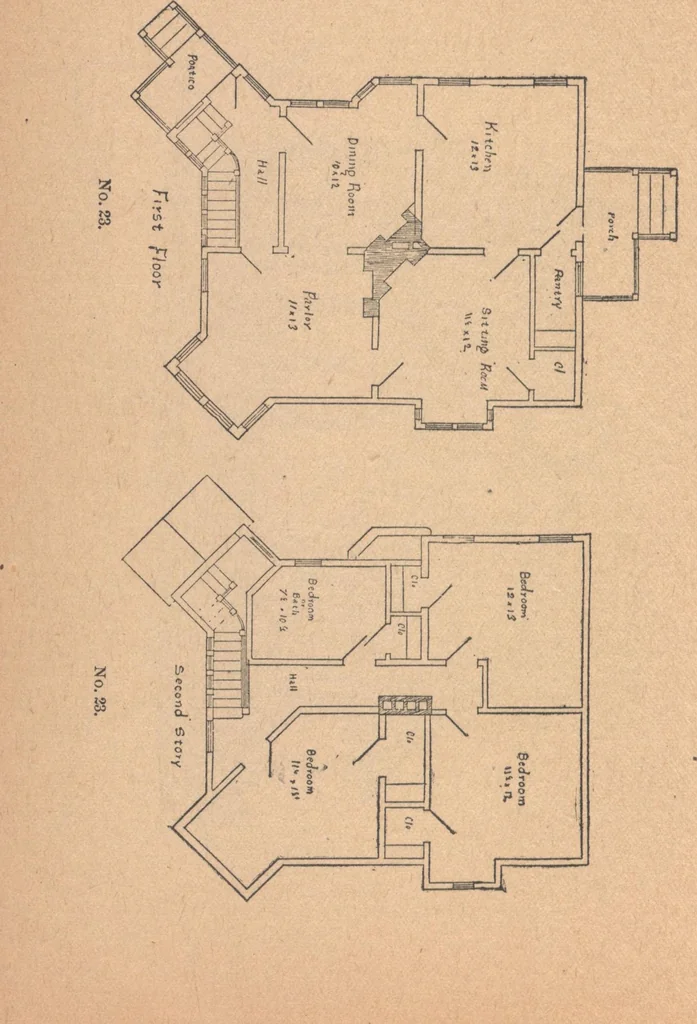 An illustration from The complete house builder with hints on building, 1890, leaf 145