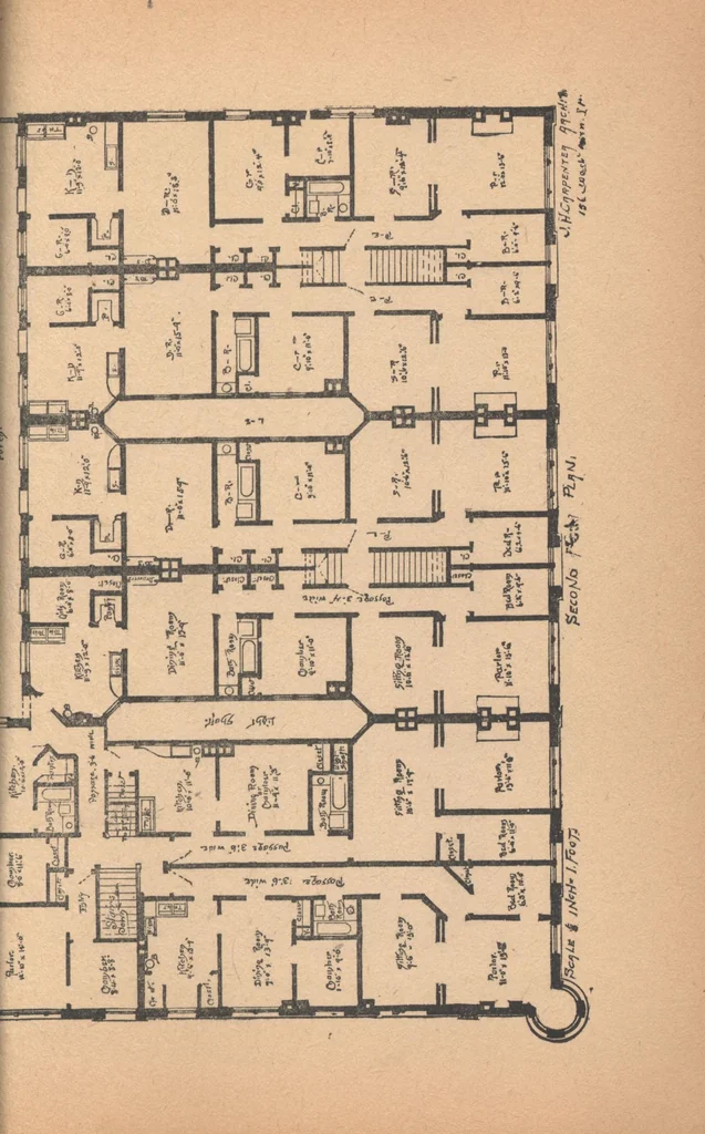 An illustration from The complete house builder with hints on building, 1890, leaf 64