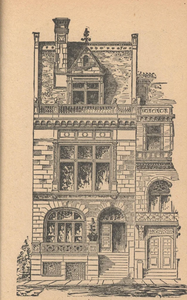 An illustration from The complete house builder with hints on building, 1890, leaf 80