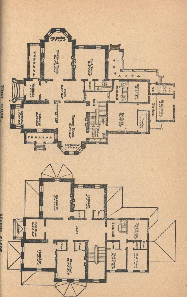 An illustration from The complete house builder with hints on building, 1890, leaf 86