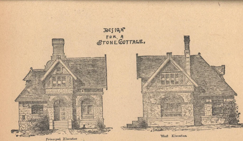 An illustration from The complete house builder with hints on building, 1890, leaf 88