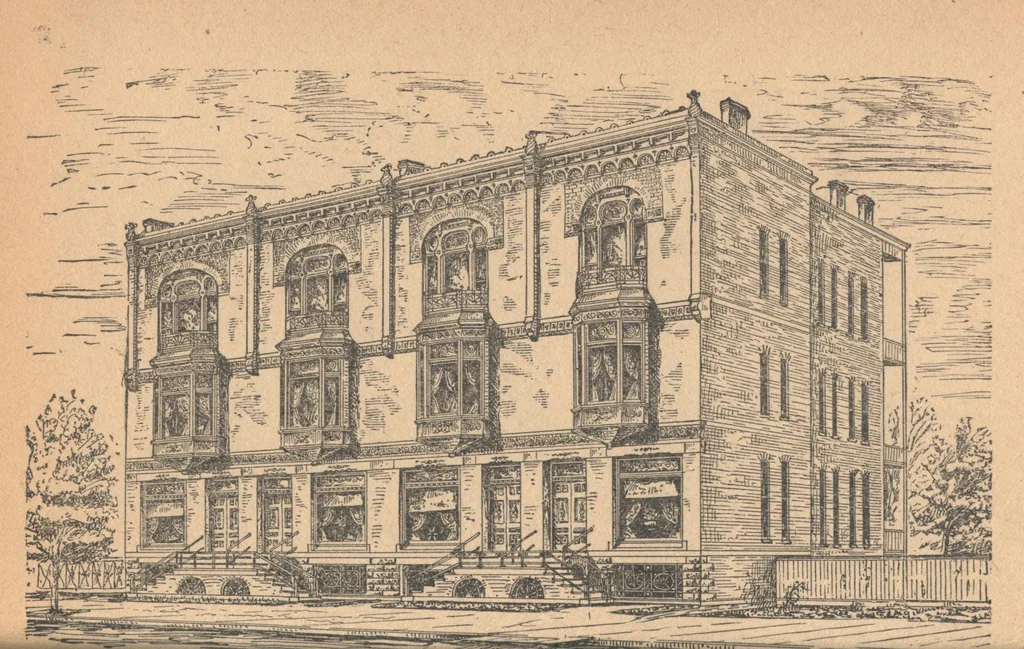 An illustration from The complete house builder with hints on building, 1890, leaf 91