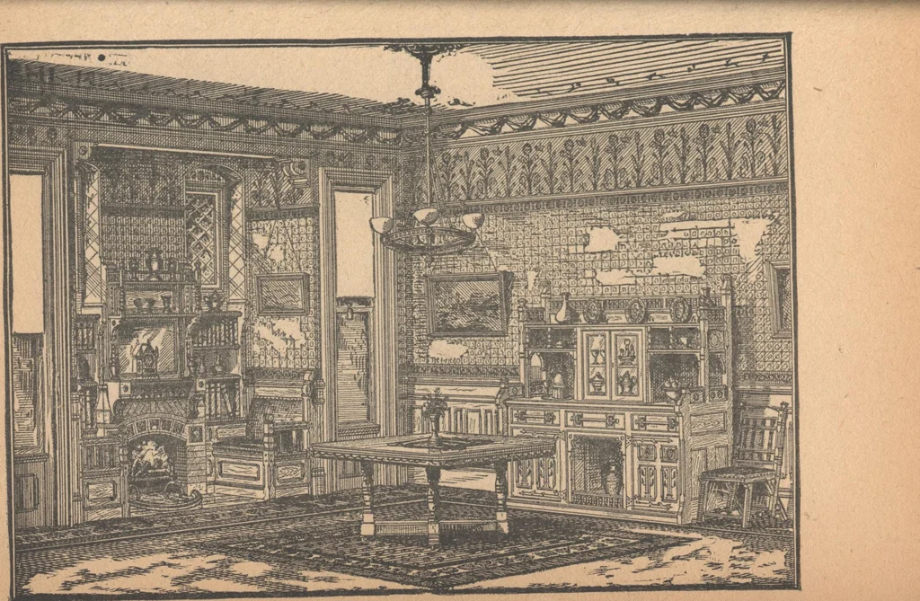 An illustration from The complete house builder with hints on building, 1890, leaf 92