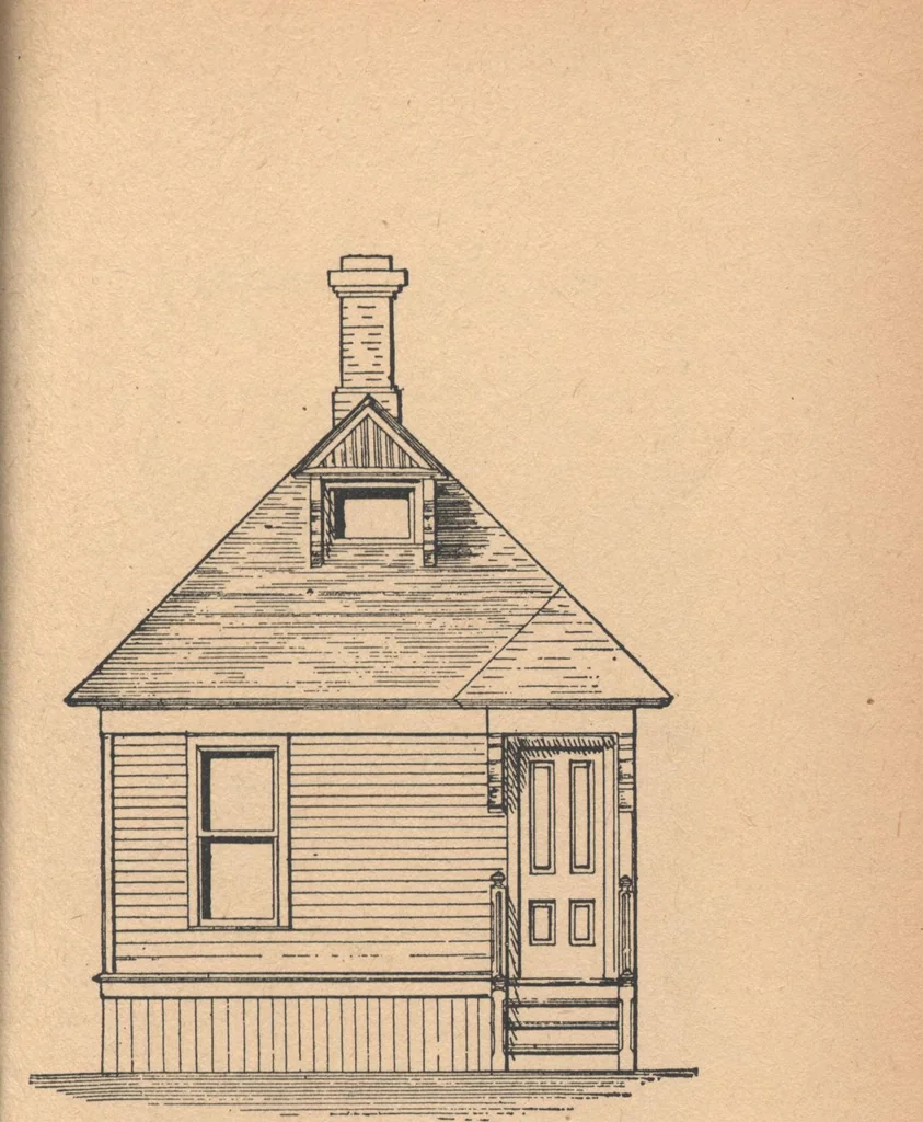 An illustration from The complete house builder with hints on building, 1890, leaf 98