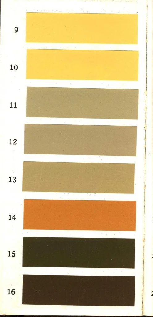 An illustration from Dutch boy white lead color guide for painters., 1927, leaf 13