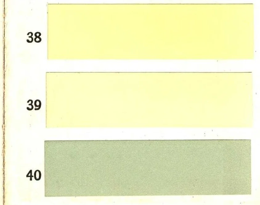 An illustration from Dutch boy white lead color guide for painters., 1927, leaf 15