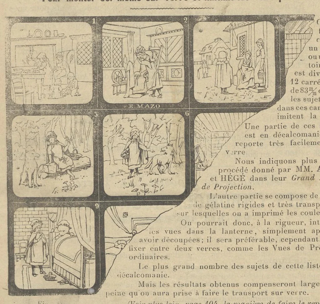 An illustration from E. Mazo Catalogue No 11. Fabrique d'appareils de projection, tableaux mécanisés, 1898, leaf 22