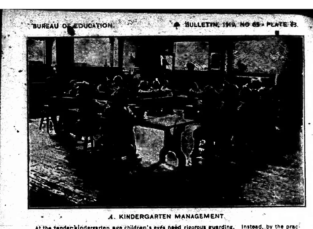 An illustration from ERIC ED541333: The Eyesight of School Children: Defective Vision as Related to School Environment, and Methods of Prevention and Correction. Bulletin, 1919, No. 65, 1920, leaf 48