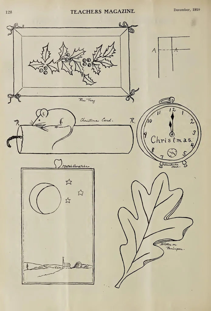 An illustration from ERIC ED622660: Teachers Magazine. Volume XXXIII This document contains issues of "Teachers Magazine" from September 1910 to June 1911, published monthly except July and August. Issues typically include sections with music, plays, songs, poems, and games; a calendar for the month; monthly plans; and sections on picture study; current-events classroom talks; grade work; books; and miscellaneous topics. [This volume was published by A. S. Barnes &amp; Company. Cover title varies: "Teachers Magazine: For Primary Grades."], 1911, leaf 169