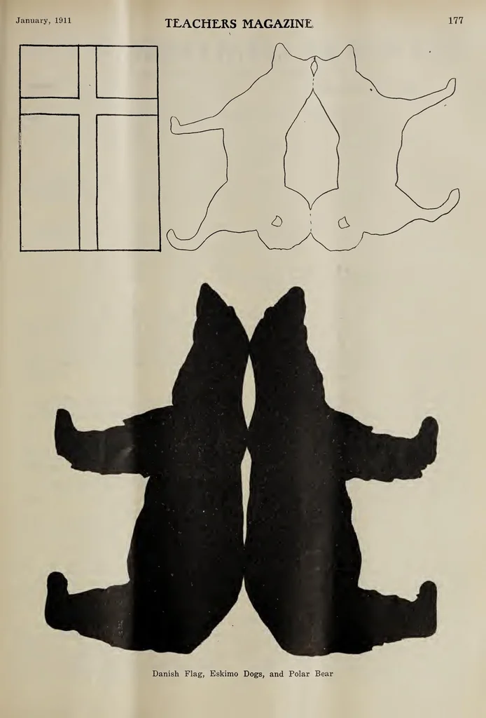 An illustration from ERIC ED622660: Teachers Magazine. Volume XXXIII This document contains issues of "Teachers Magazine" from September 1910 to June 1911, published monthly except July and August. Issues typically include sections with music, plays, songs, poems, and games; a calendar for the month; monthly plans; and sections on picture study; current-events classroom talks; grade work; books; and miscellaneous topics. [This volume was published by A. S. Barnes &amp; Company. Cover title varies: "Teachers Magazine: For Primary Grades."], 1911, leaf 228